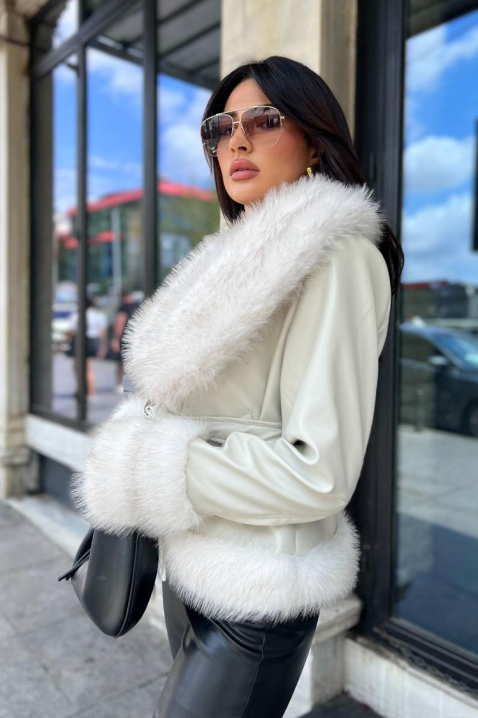 Geacă HUDILZA ECRU, Culoare: ecru, IVET.RO - Reduceri de până la -80%