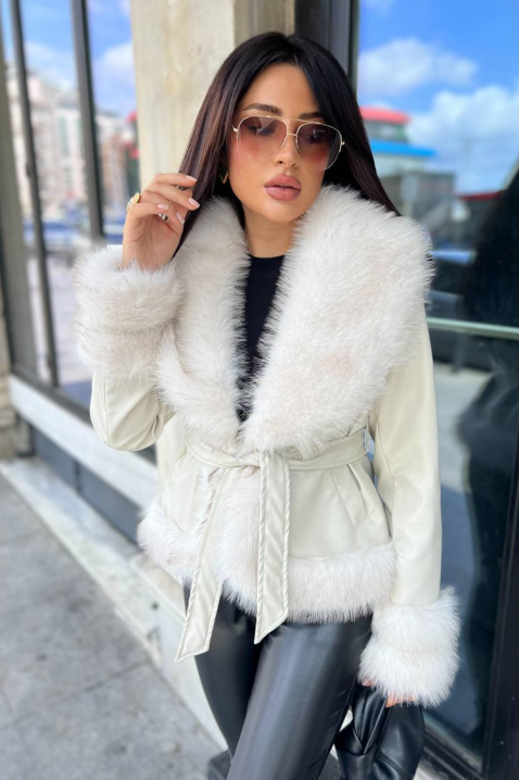 Geacă HUDILZA ECRU, Culoare: ecru, IVET.RO - Reduceri de până la -80%