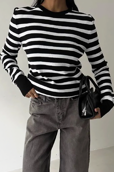 Pulover DAINORA, Culoare: negru și alb, IVET.RO - Reduceri de până la -80%