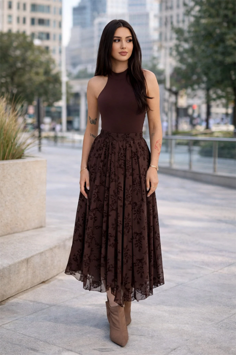 Fustă LOPLANDA, Culoare: maro, IVET.RO - Reduceri de până la -80%