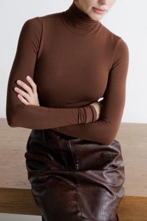 Body - bluză BELVOSTA, Culoare: maro, IVET.RO - Reduceri de până la -80%