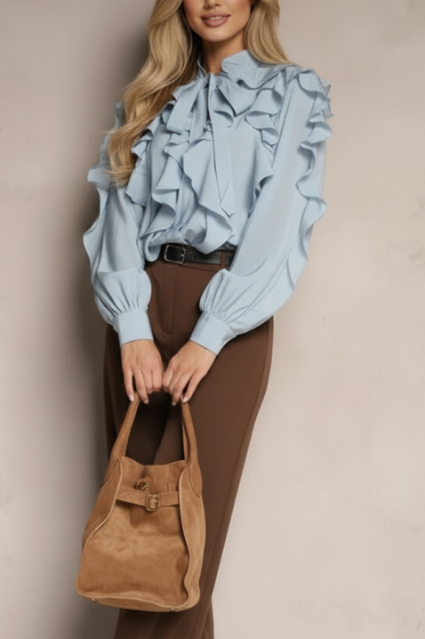 Bluză damă VOLANDA SKY, Culoare: albastru deschis, IVET.RO - Reduceri de până la -80%