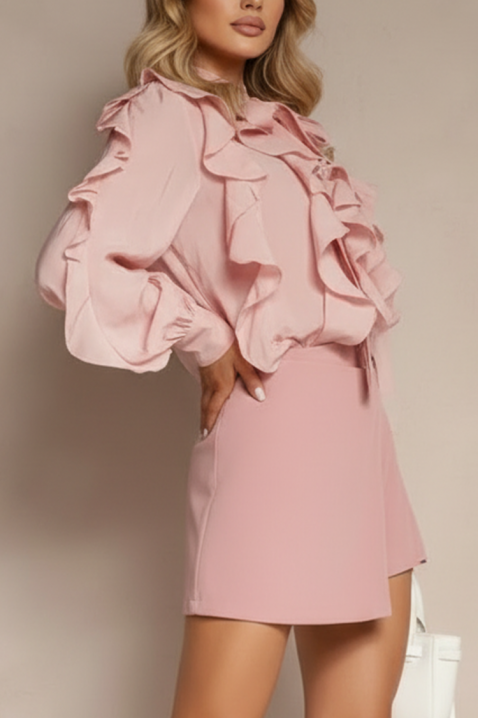 Bluză damă VOLANDA PUDRA, Culoare: pudră, IVET.RO - Reduceri de până la -80%