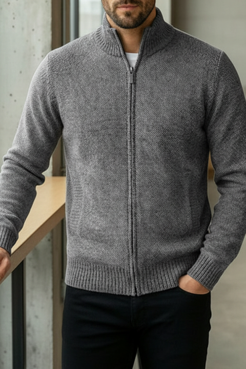 Cardigan bărbați TIMBO GRAFIT, Culoare: grafit, IVET.RO - Reduceri de până la -80%