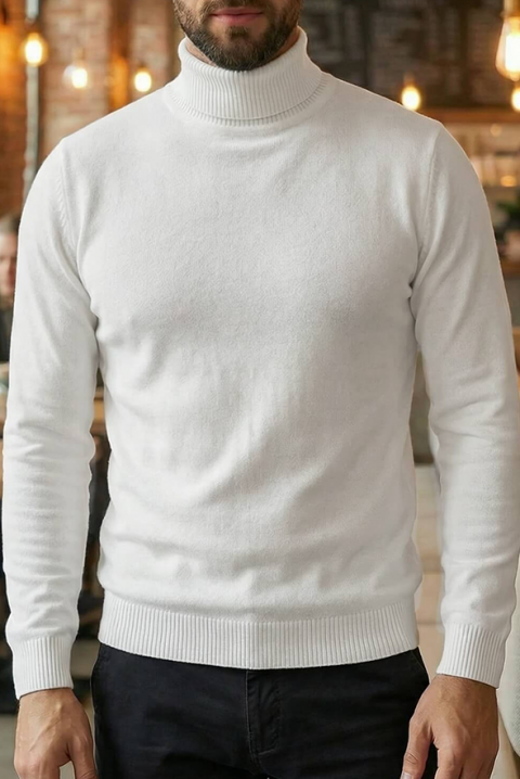 Pulover bărbați BENZEMO WHITE, Culoare: alb, IVET.RO - Reduceri de până la -80%