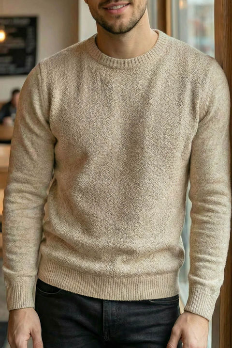 Pulover bărbați KARELDO BEIGE, Culoare: bej, IVET.RO - Reduceri de până la -80%