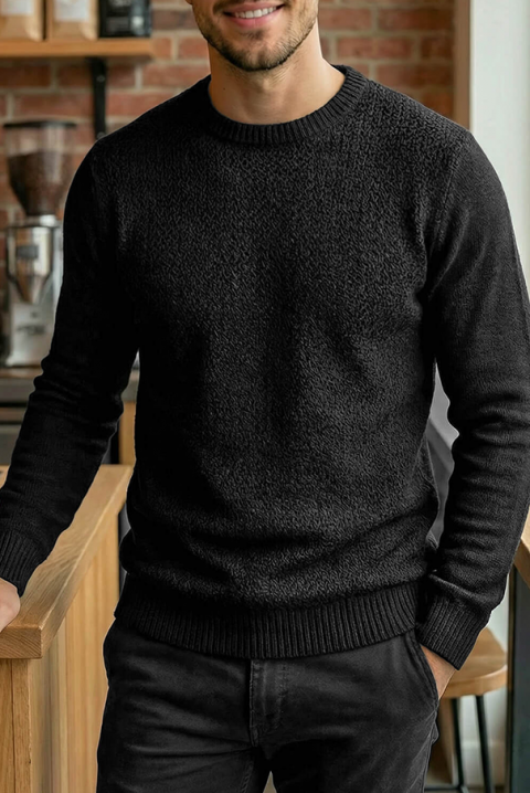 Pulover bărbați KARELDO BLACK, Culoare: negru, IVET.RO - Reduceri de până la -80%