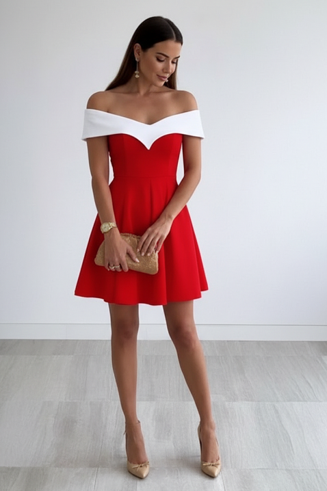 Rochie MELFISA, Culoare: roșu, IVET.RO - Reduceri de până la -80%