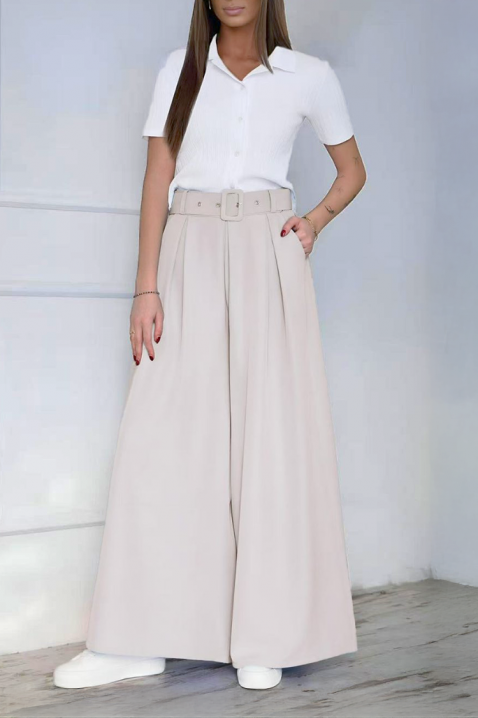 Pantaloni LEVIONZA BEIGE, Culoare: bej, IVET.RO - Reduceri de până la -80%