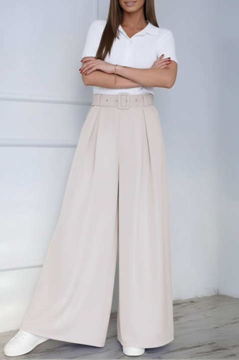 Pantaloni LEVIONZA BEIGE, Culoare: bej, IVET.RO - Reduceri de până la -80%
