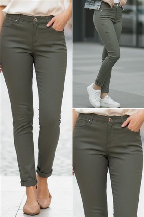 Pantaloni GAVRENDA, Culoare: khaki, IVET.RO - Reduceri de până la -80%