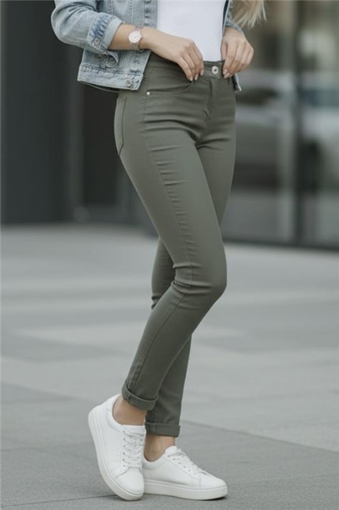 Pantaloni GAVRENDA, Culoare: khaki, IVET.RO - Reduceri de până la -80%