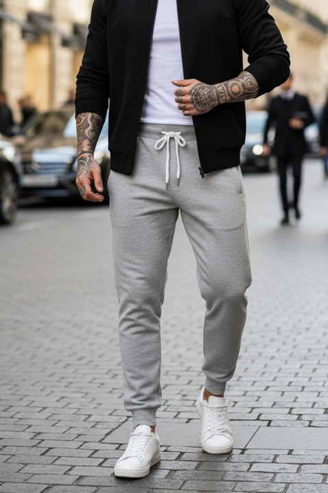 Pantaloni bărbați LORODO GREY, Culoare: gri, IVET.RO - Reduceri de până la -80%