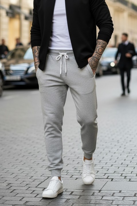 Pantaloni bărbați LORODO GREY, Culoare: gri, IVET.RO - Reduceri de până la -80%