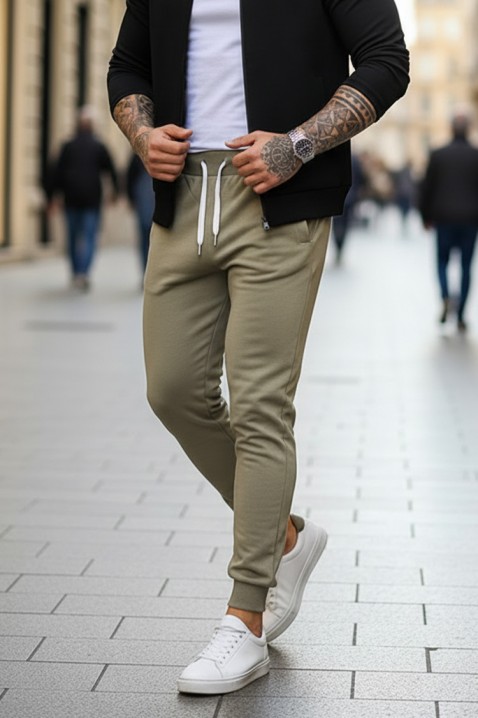 Pantaloni bărbați LORODO KHAKI, Culoare: khaki, IVET.RO - Reduceri de până la -80%