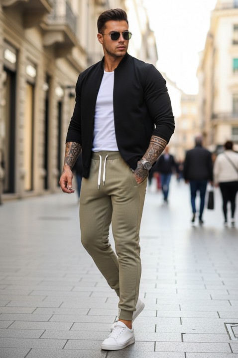 Pantaloni bărbați LORODO KHAKI, Culoare: khaki, IVET.RO - Reduceri de până la -80%