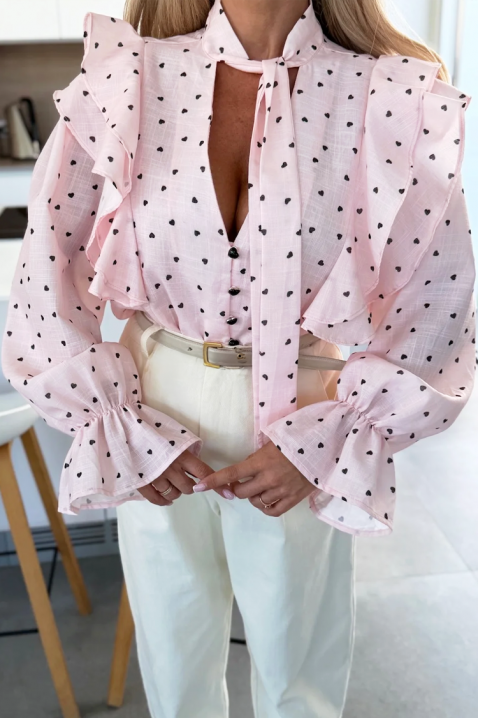 Cămașă damă SROVOLZA PUDRA, Culoare: pudră, IVET.RO - Reduceri de până la -80%