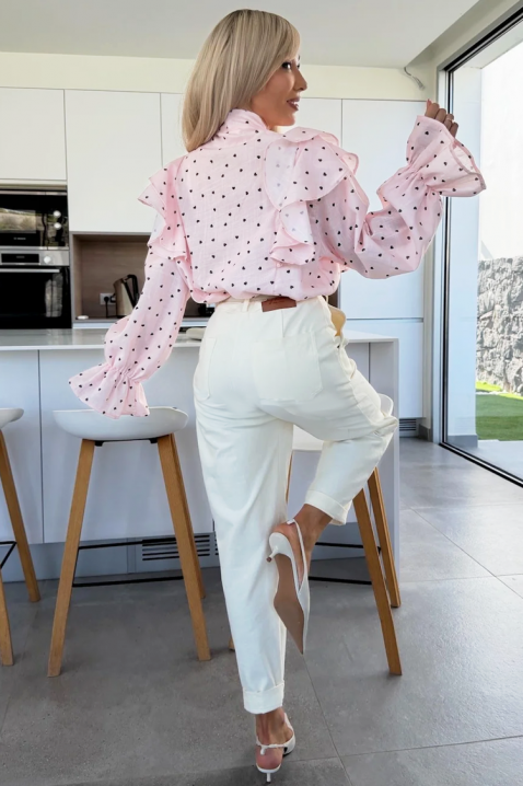 Cămașă damă SROVOLZA PUDRA, Culoare: pudră, IVET.RO - Reduceri de până la -80%