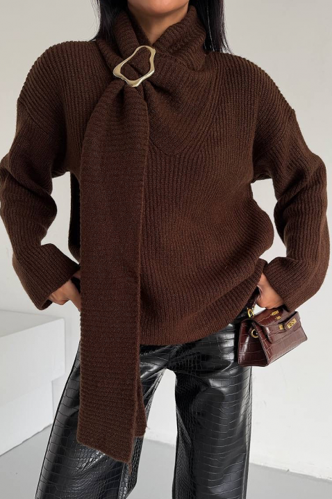 Pulover MIKONZA BROWN, Culoare: maro, IVET.RO - Reduceri de până la -80%