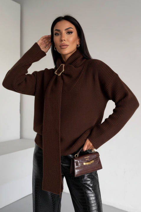 Pulover MIKONZA BROWN, Culoare: maro, IVET.RO - Reduceri de până la -80%