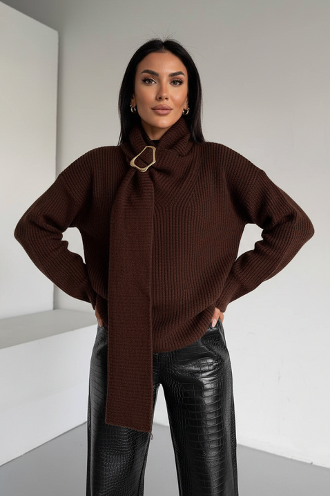 Pulover MIKONZA BROWN, Culoare: maro, IVET.RO - Reduceri de până la -80%