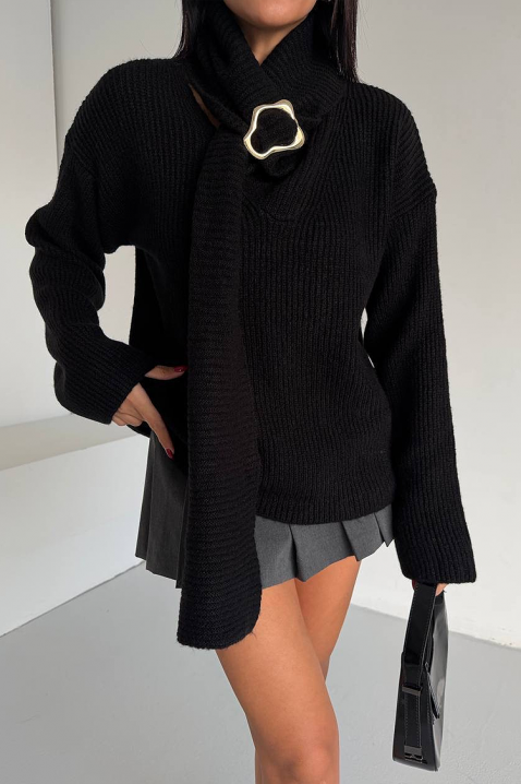 Pulover MIKONZA BLACK, Culoare: negru, IVET.RO - Reduceri de până la -80%