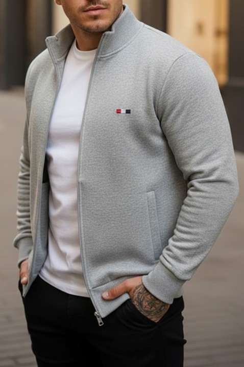 Hanorac bărbați NORONO LIGHT GREY, Culoare: gri deschis  , IVET.RO - Reduceri de până la -80%