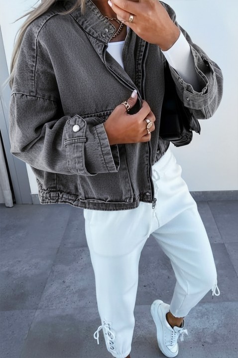 Geacă de blugi TANVELZA GRAFIT, Culoare: grafit, IVET.RO - Reduceri de până la -80%