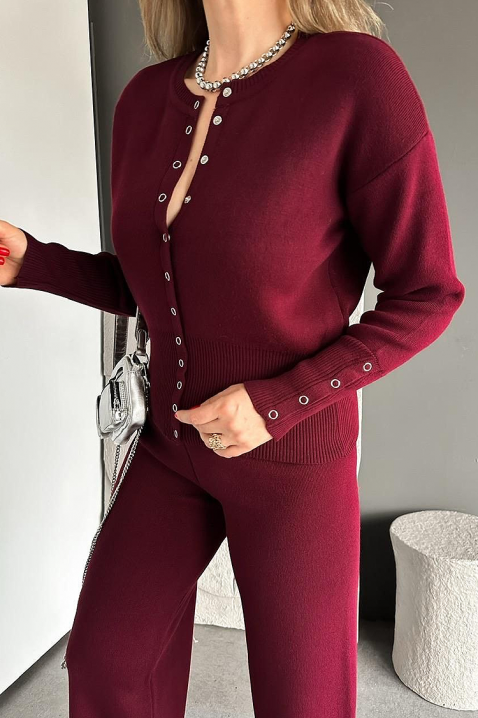 Set ELZORANA BORDO, Culoare: bordo, IVET.RO - Reduceri de până la -80%