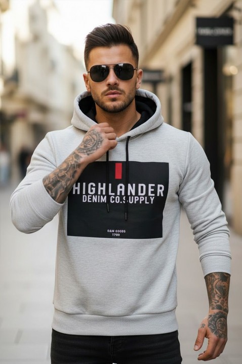 Hanorac bărbați EFRIDO LIGHT GREY, Culoare: gri deschis  , IVET.RO - Reduceri de până la -80%