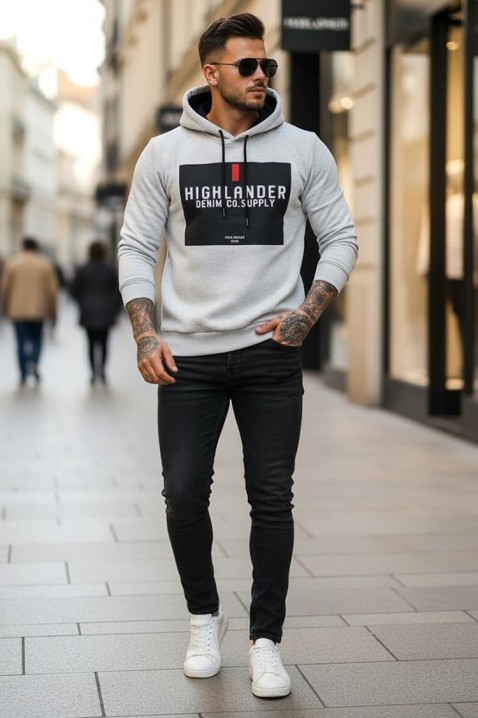 Hanorac bărbați EFRIDO LIGHT GREY, Culoare: gri deschis  , IVET.RO - Reduceri de până la -80%