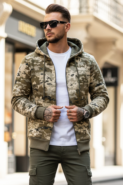 Hanorac bărbați DERIFO, Culoare: khaki, IVET.RO - Reduceri de până la -80%