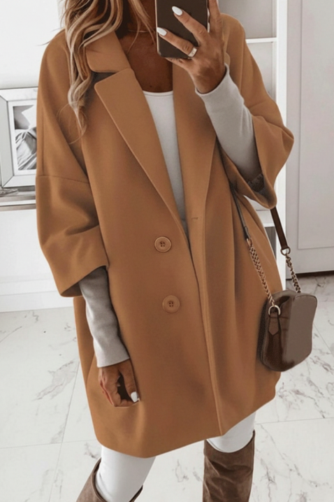 Palton OLFONJA CAMEL, Culoare: maro deschis    , IVET.RO - Reduceri de până la -80%