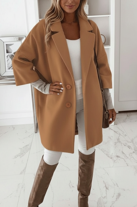 Palton OLFONJA CAMEL, Culoare: maro deschis    , IVET.RO - Reduceri de până la -80%