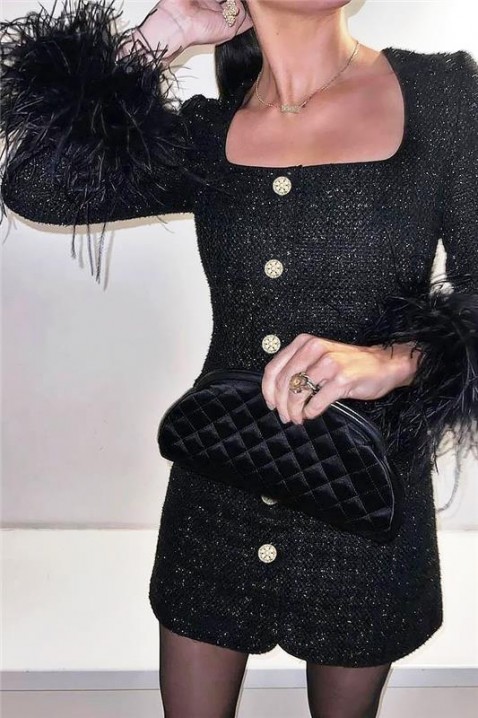 Rochie MIRFELDA BLACK, Culoare: negru, IVET.RO - Reduceri de până la -80%