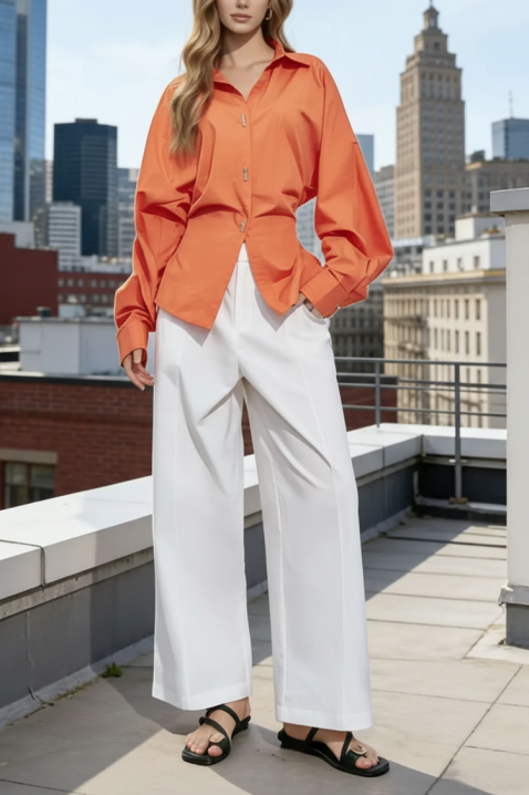 Cămașă damă ADELINZA ORANGE, Culoare: portocaliu, IVET.RO - Reduceri de până la -80%