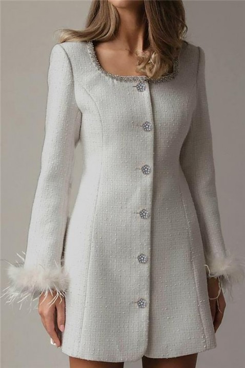 Rochie MIRFELDA WHITE, Culoare: alb, IVET.RO - Reduceri de până la -80%