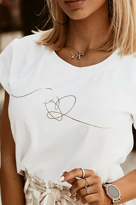 Tricou HROVILDA, Culoare: alb, IVET.RO - Reduceri de până la -80%