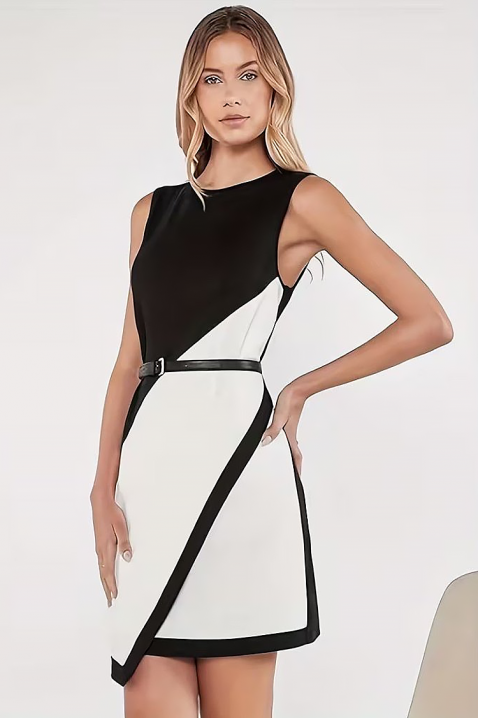 Rochie KLEMONGA, Culoare: negru și alb, IVET.RO - Reduceri de până la -80%