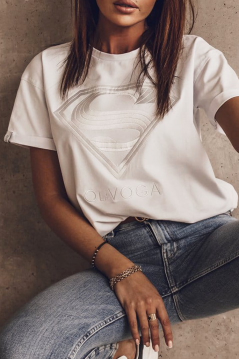 Tricou SUPRINDA, Culoare: alb, IVET.RO - Reduceri de până la -80%