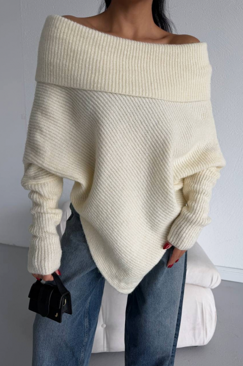 Pulover FIONDELA ECRU, Culoare: ecru, IVET.RO - Reduceri de până la -80%