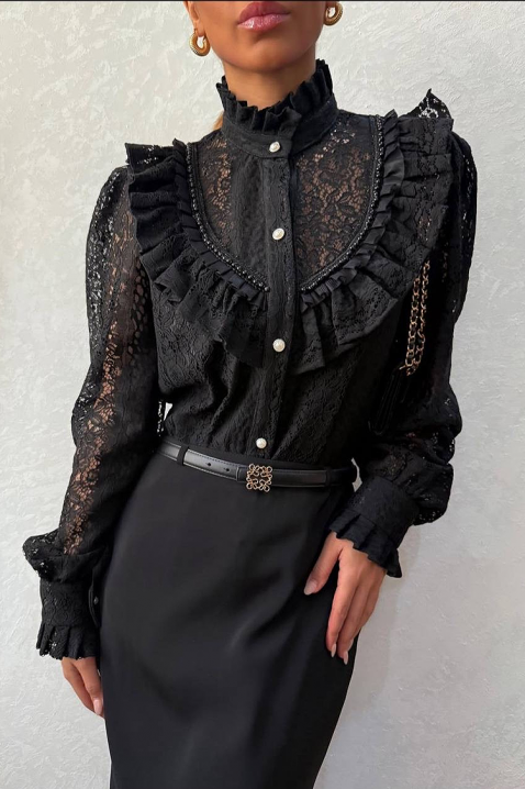 Cămașă damă GLENDILA BLACK, Culoare: negru, IVET.RO - Reduceri de până la -80%