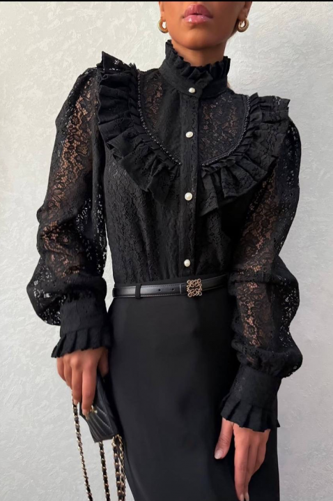 Cămașă damă GLENDILA BLACK, Culoare: negru, IVET.RO - Reduceri de până la -80%