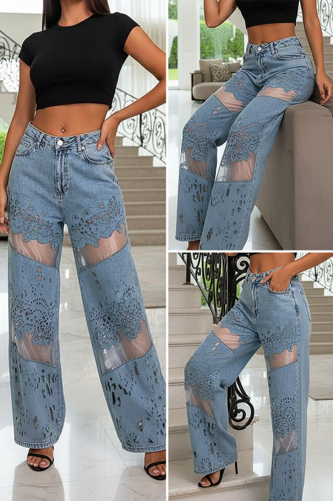 Blugi IGLANZA, Culoare: albastru deschis, IVET.RO - Reduceri de până la -80%