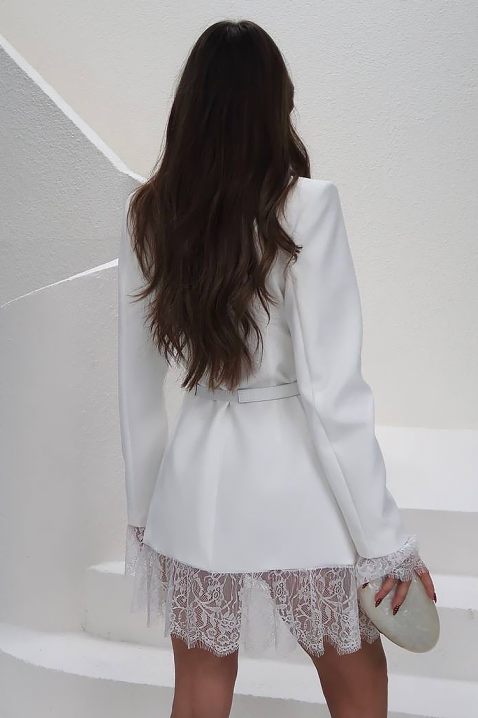 Rochie - blazer PLAVELZA WHITE, Culoare: alb, IVET.RO - Reduceri de până la -80%