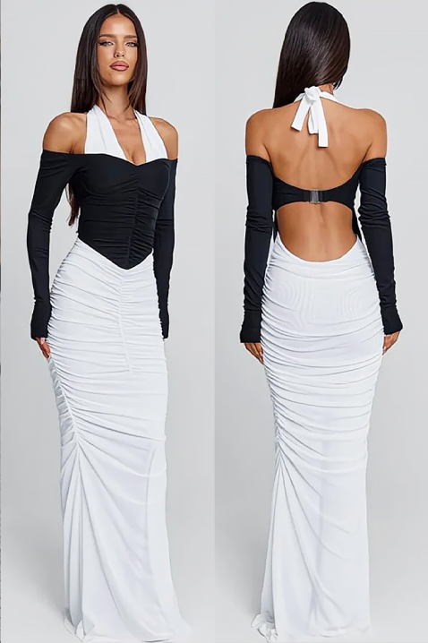 Rochie TIOGEXA, Culoare: negru și alb, IVET.RO - Reduceri de până la -80%