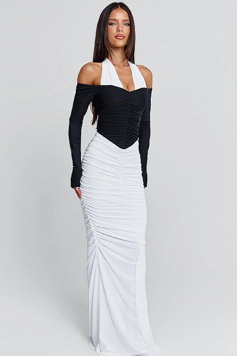 Rochie TIOGEXA, Culoare: negru și alb, IVET.RO - Reduceri de până la -80%