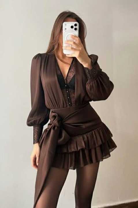 Salopetă YANITSA BROWN, Culoare: maro, IVET.RO - Reduceri de până la -80%