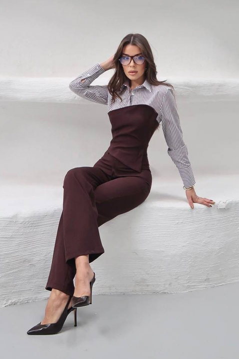 Set SEROLZA BROWN, Culoare: maro, IVET.RO - Reduceri de până la -80%