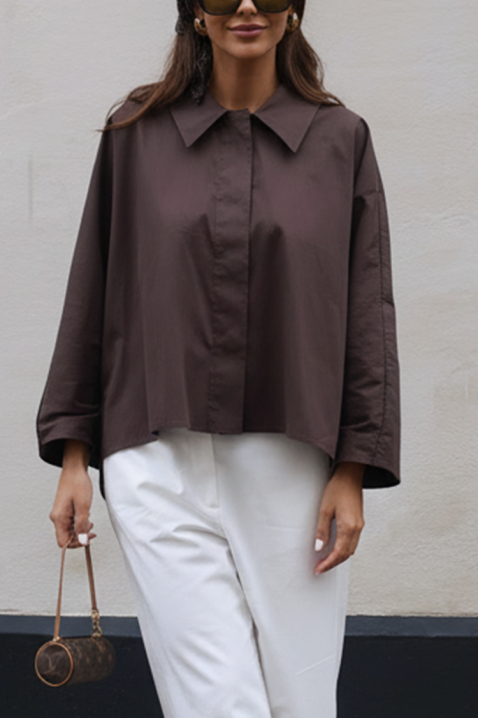 Cămașă damă DERMINZA MOCHA, Culoare: mocca, IVET.RO - Reduceri de până la -80%